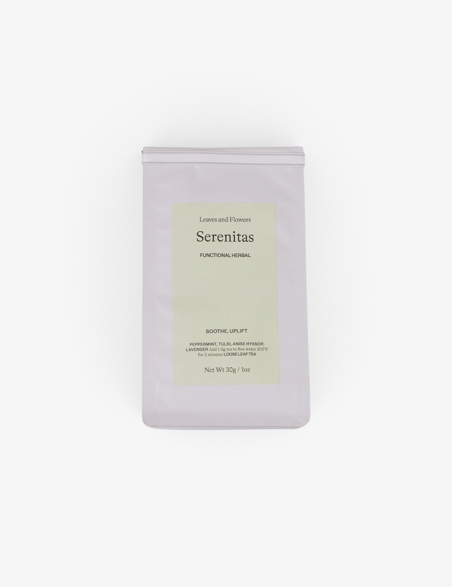 Leaves & Flowers Serenitas Tea, curated by Shop Sommer in San Francisco.