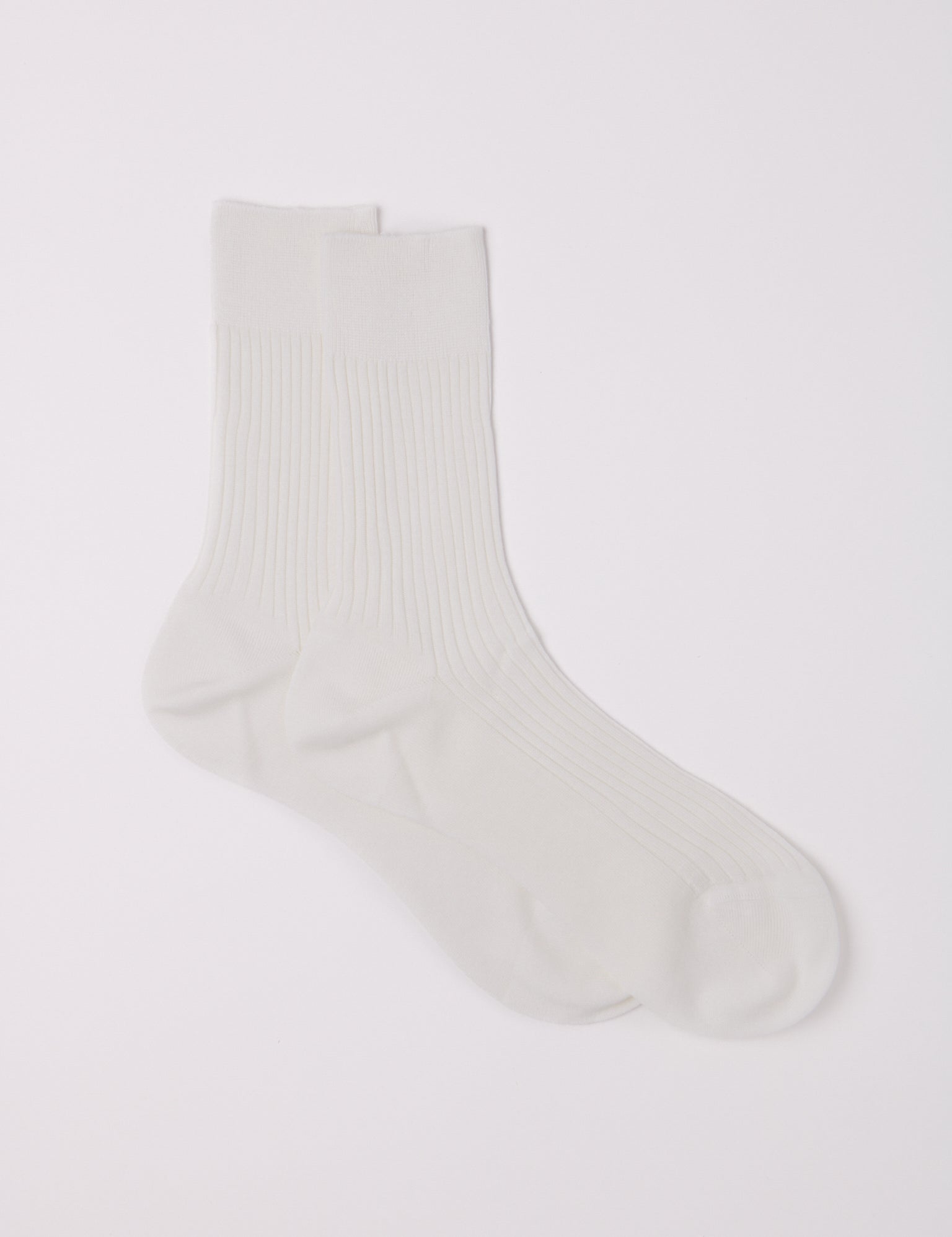 Maria La Rosa Organic Bio Cotton Ribbed Socks, curated by Shop Sommer.