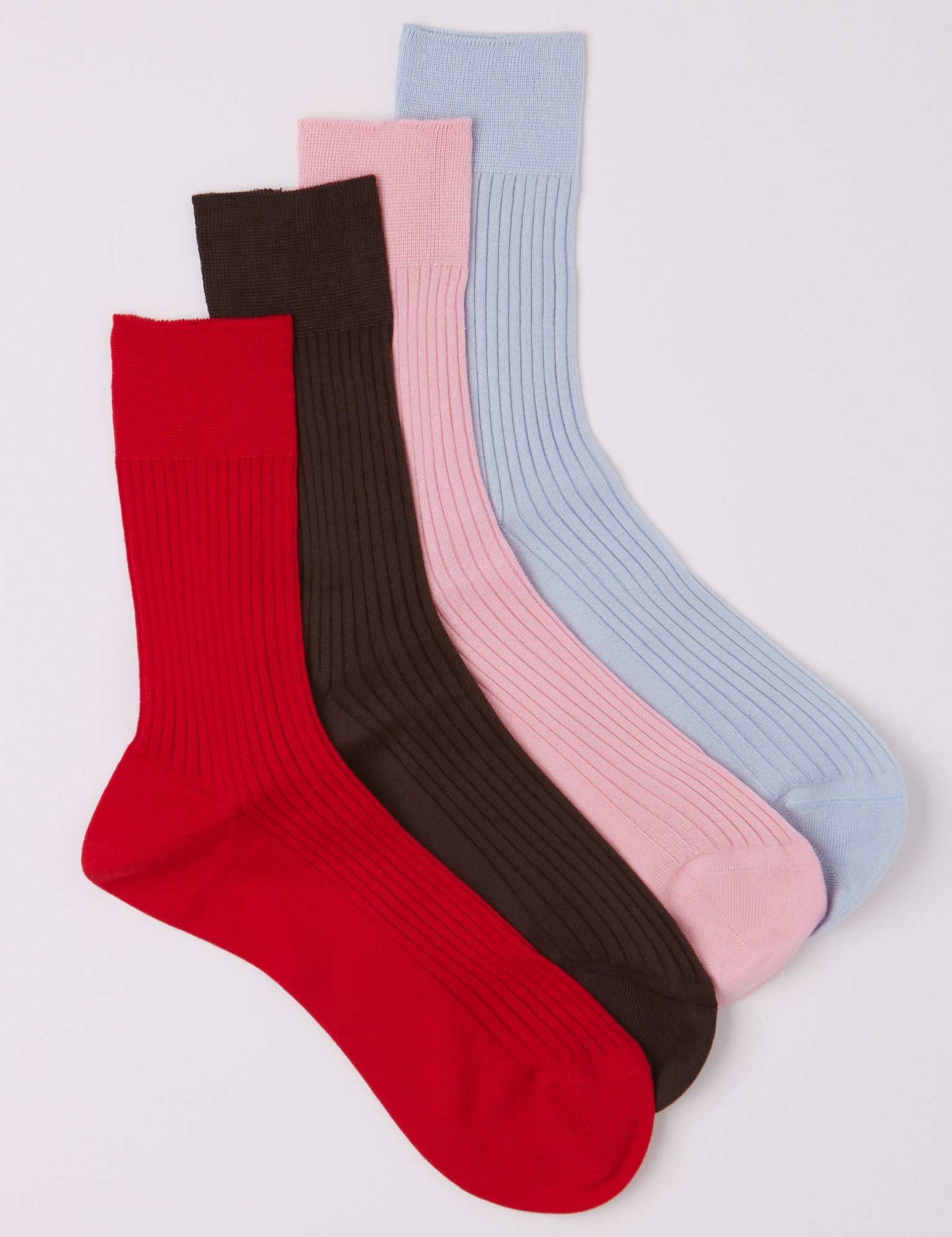 Maria La Rosa Organic Bio Cotton Ribbed Socks, curated by Shop Sommer.