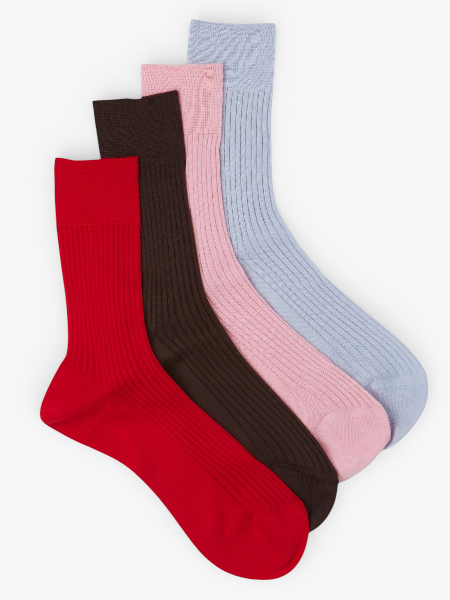 Maria La Rosa Organic Bio Cotton Ribbed Socks, curated by Shop Sommer.