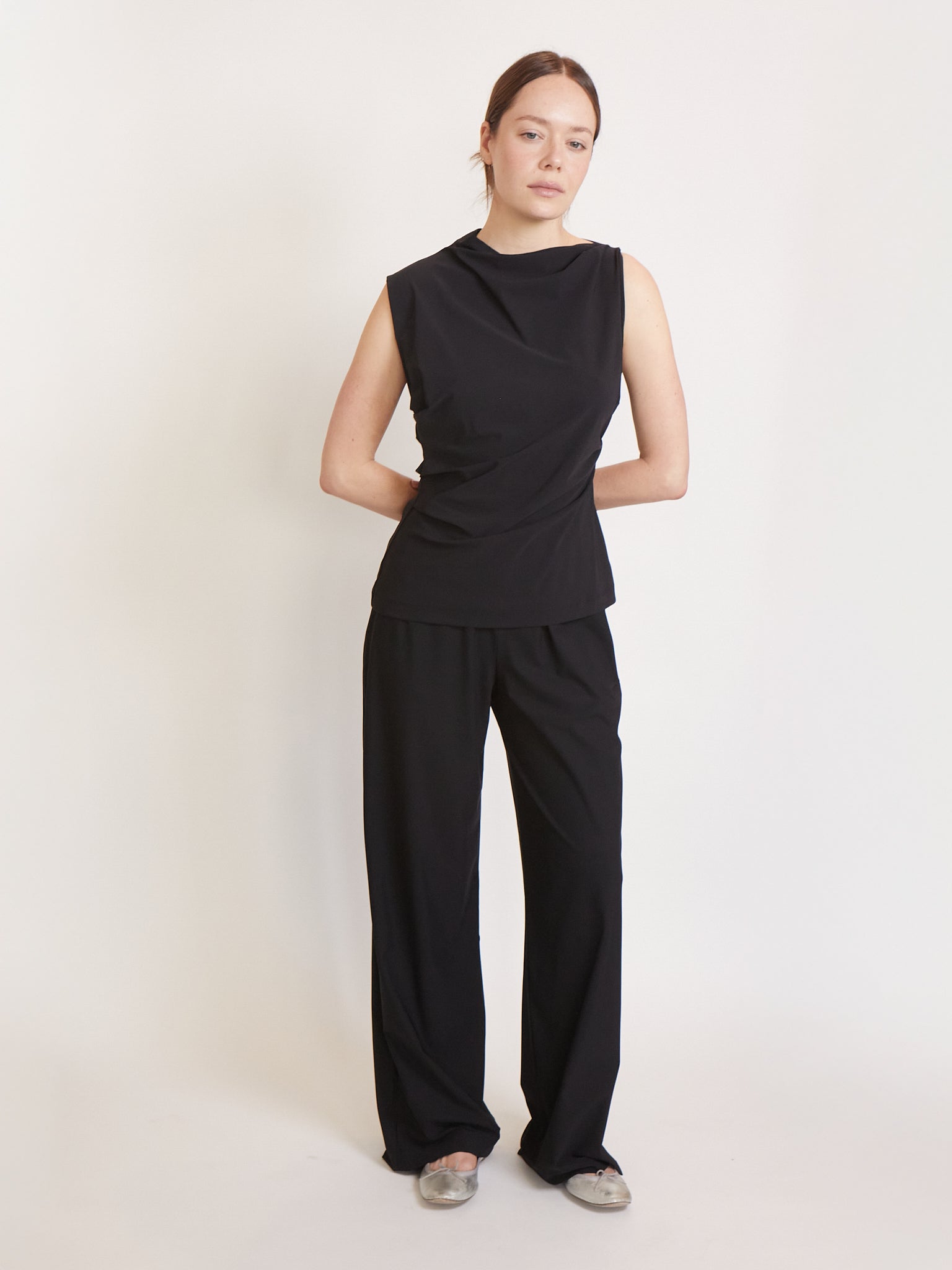 REYÈM Wide Fit Pants Black, curated by Shop Sommer in San Francisco.