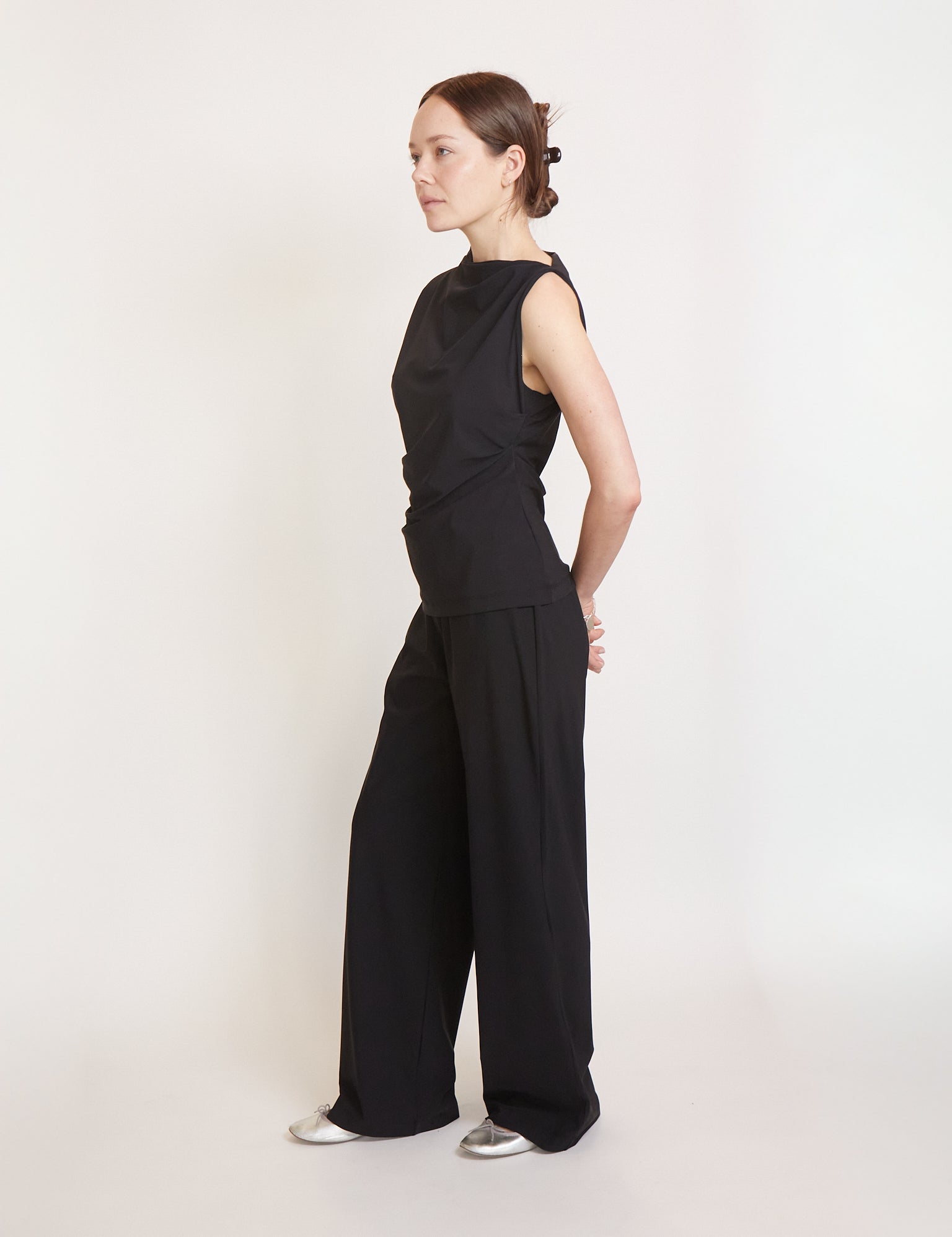 REYÈM Wide Fit Pants Black, curated by Shop Sommer in San Francisco.