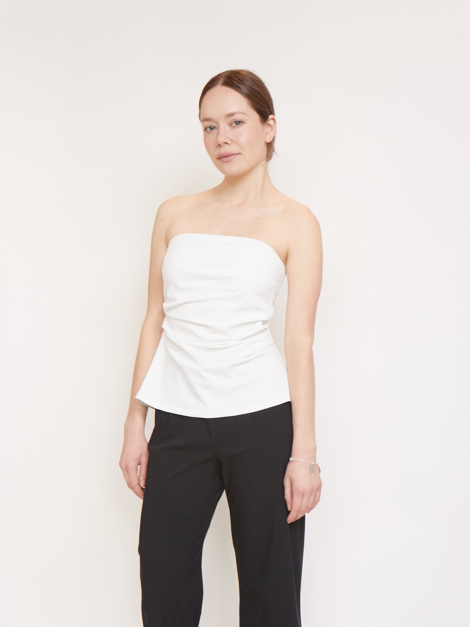 REYÈM Strapless A-line Top Pearl, curated by Shop Sommer in San Francisco.