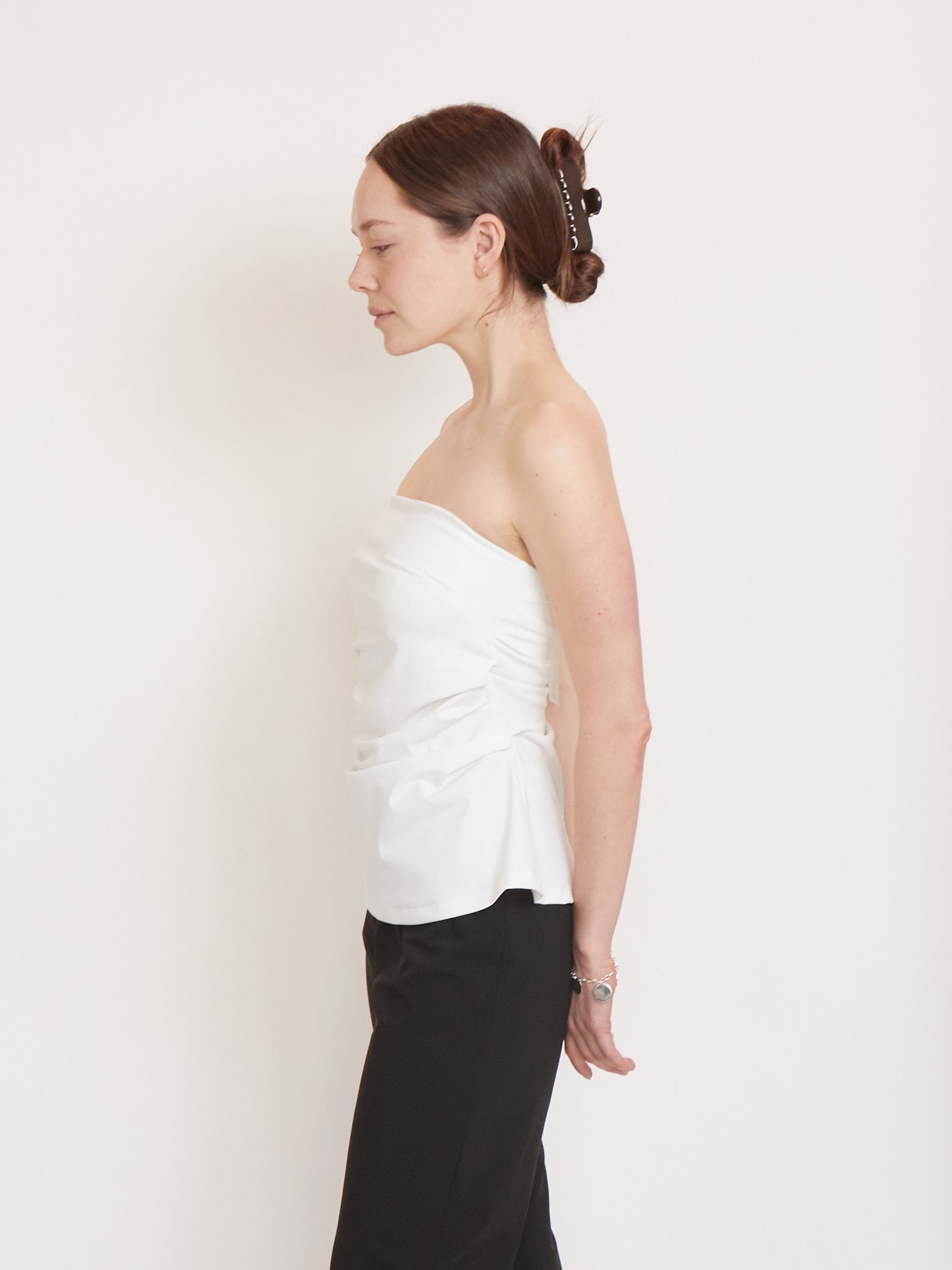 REYÈM Strapless A-line Top Pearl, curated by Shop Sommer in San Francisco.