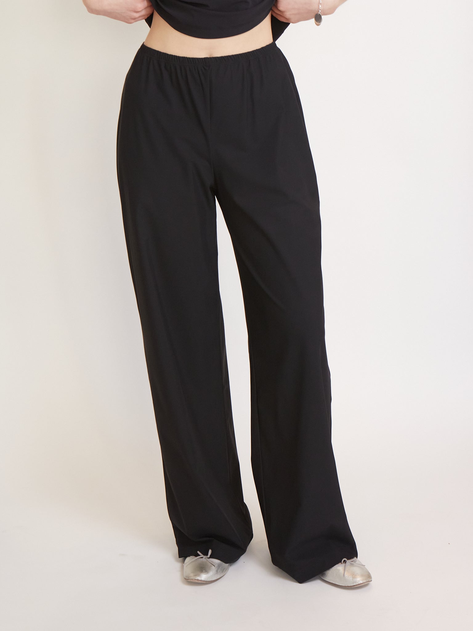 REYÈM Wide Fit Pants Black, curated by Shop Sommer in San Francisco.