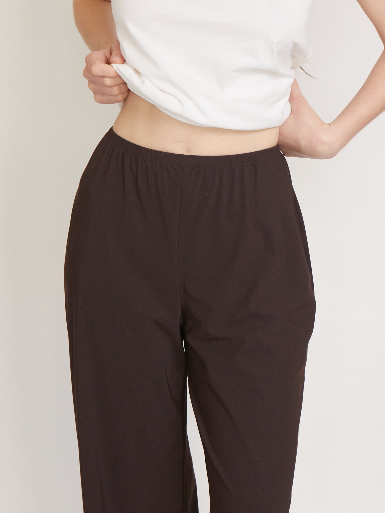 REYÈM Wide Fit Pants Cocoa, curated by Shop Sommer in San Francisco.