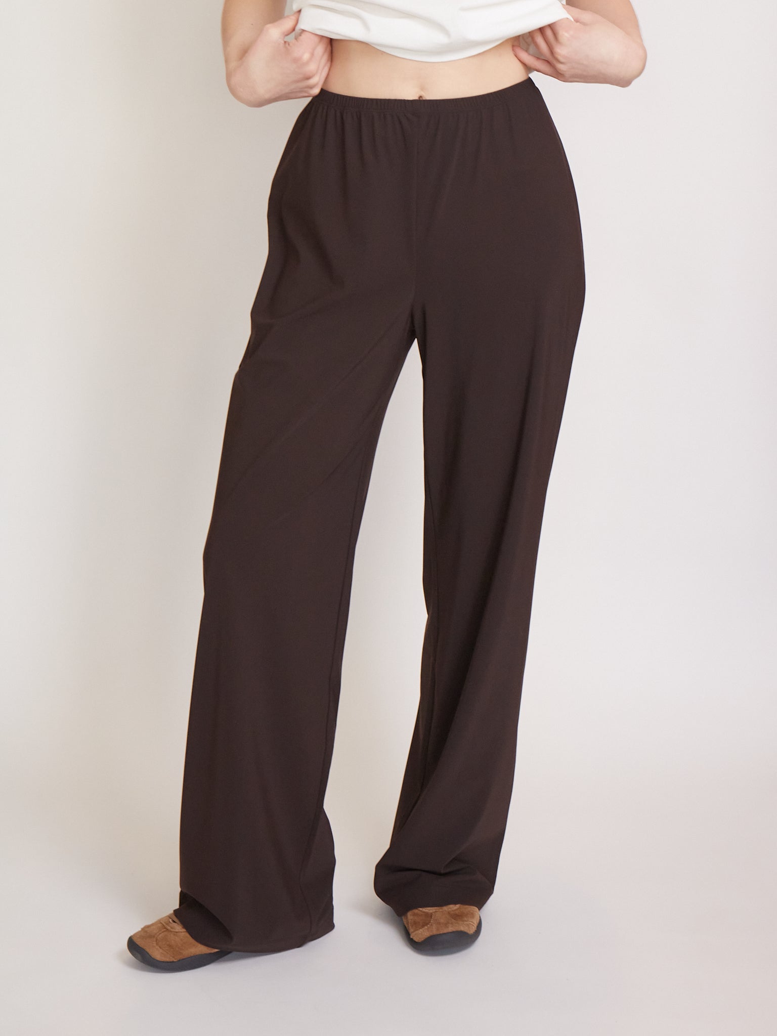 REYÈM Wide Fit Pants Cocoa, curated by Shop Sommer in San Francisco.