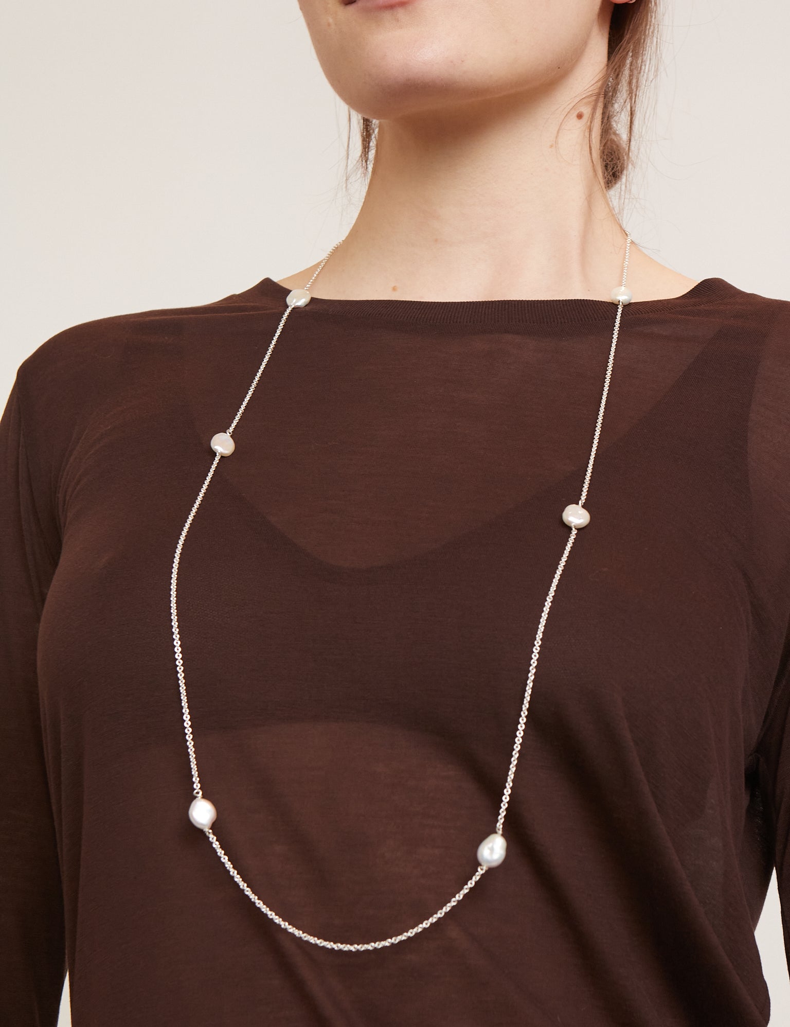SANTANGELO Iannucci Keshi Pearl Necklace, curated by Shop Sommer in San Francisco.