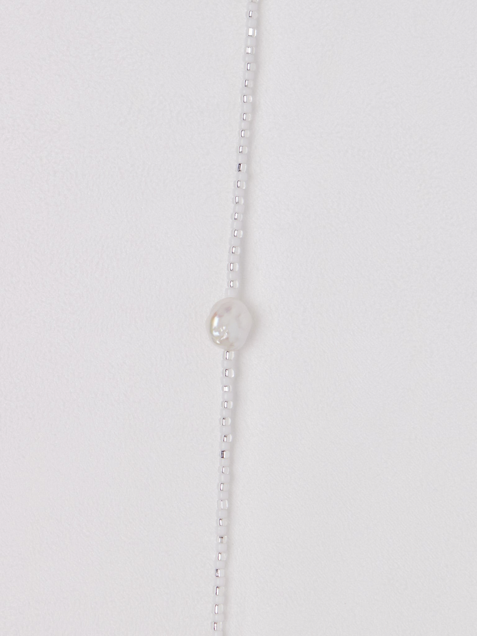SANTANGELO Somos Como Ninos White Silver Necklace, curated by Shop Sommer in San Francisco.