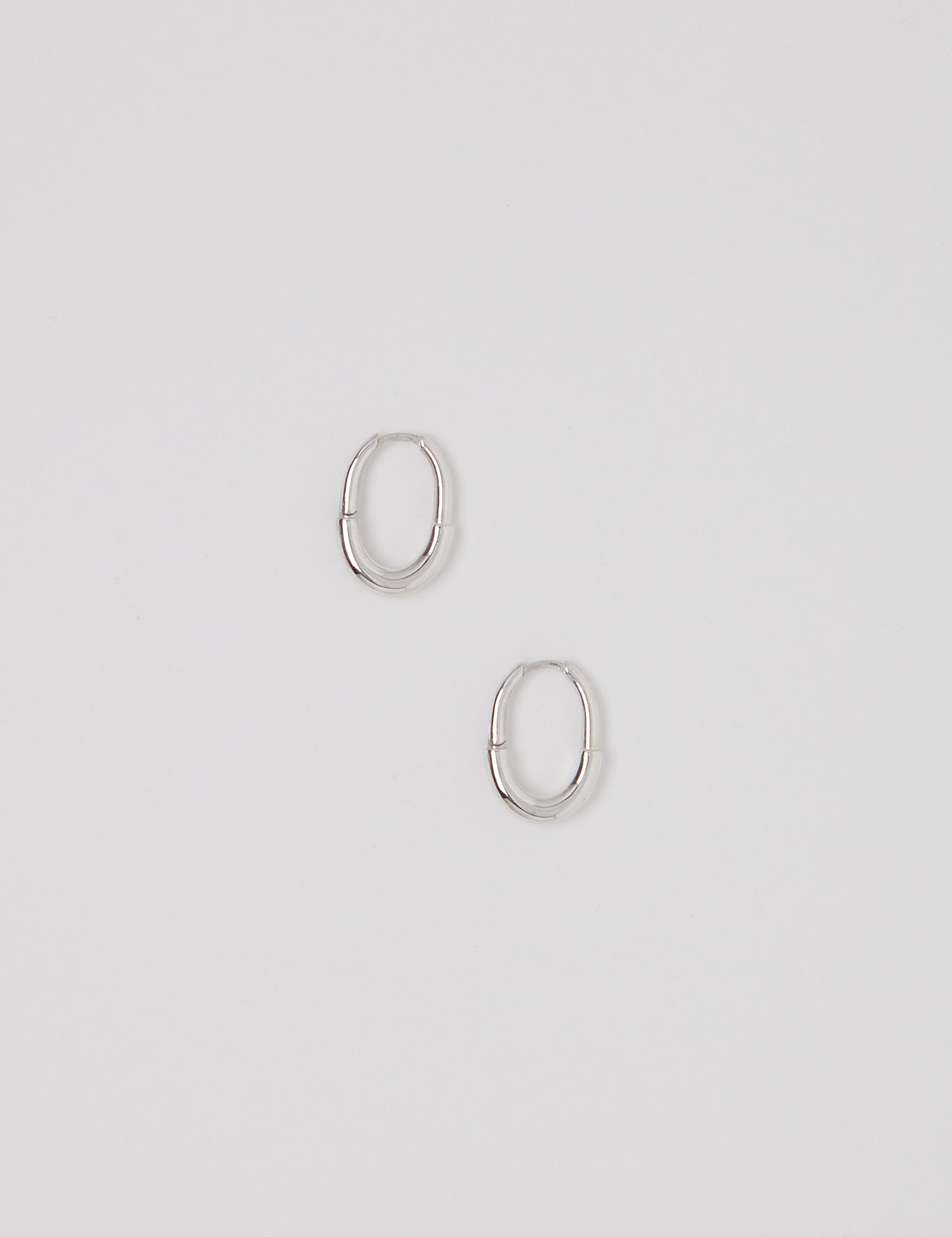 Sapir Bachar Silver Rectangle Step Hoops, curated by Shop Sommer in San Francisco.