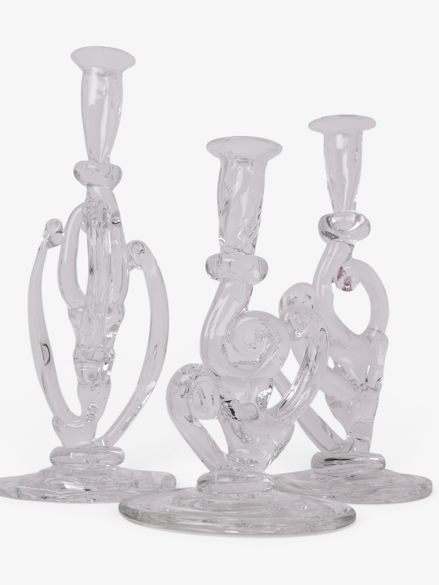 Silje Lindrup Glass Candleholders, curated by Shop Sommer in San Francisco.