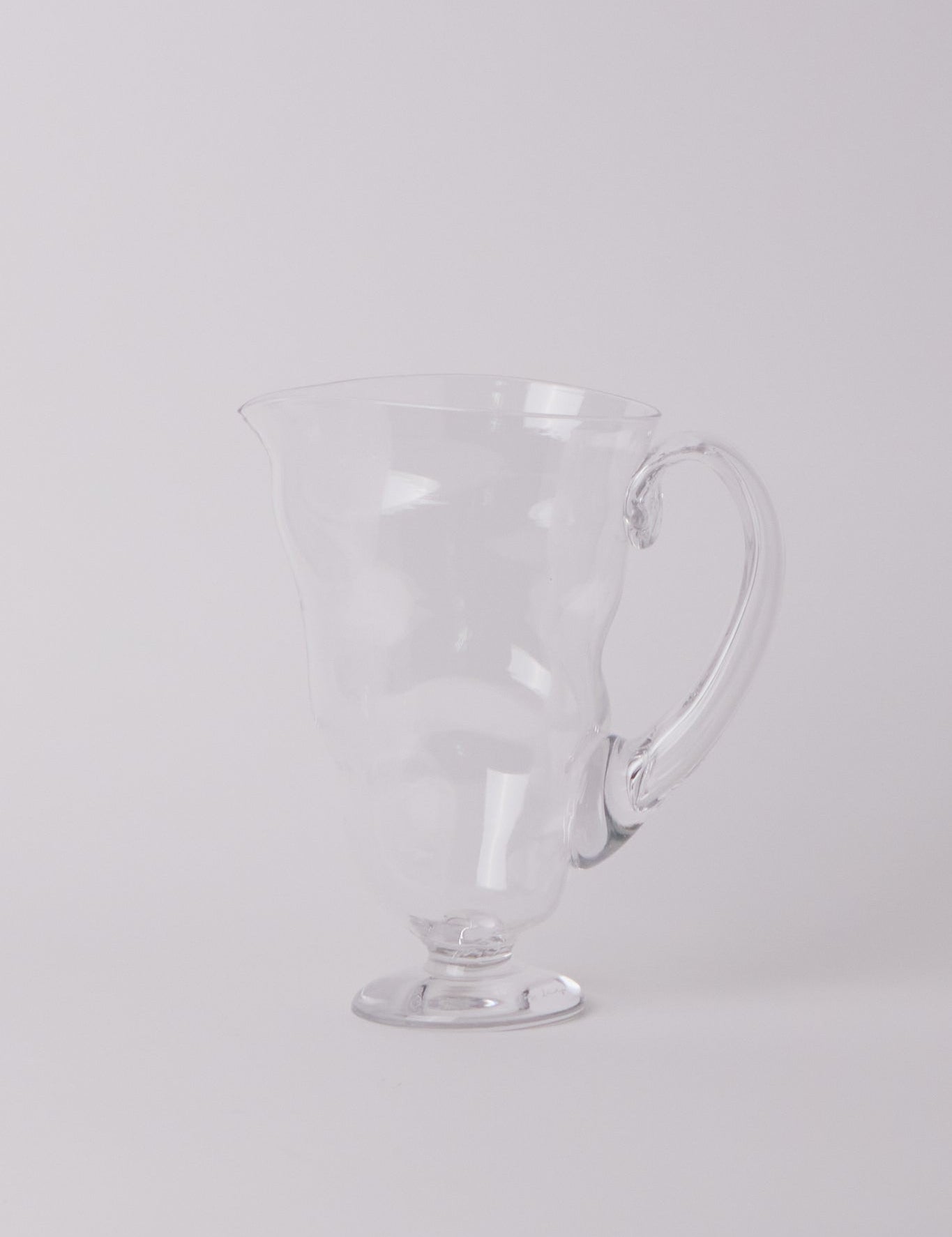 Silje Lindrup Twisted Glass Pitcher, curated by Shop Sommer in San Francisco.