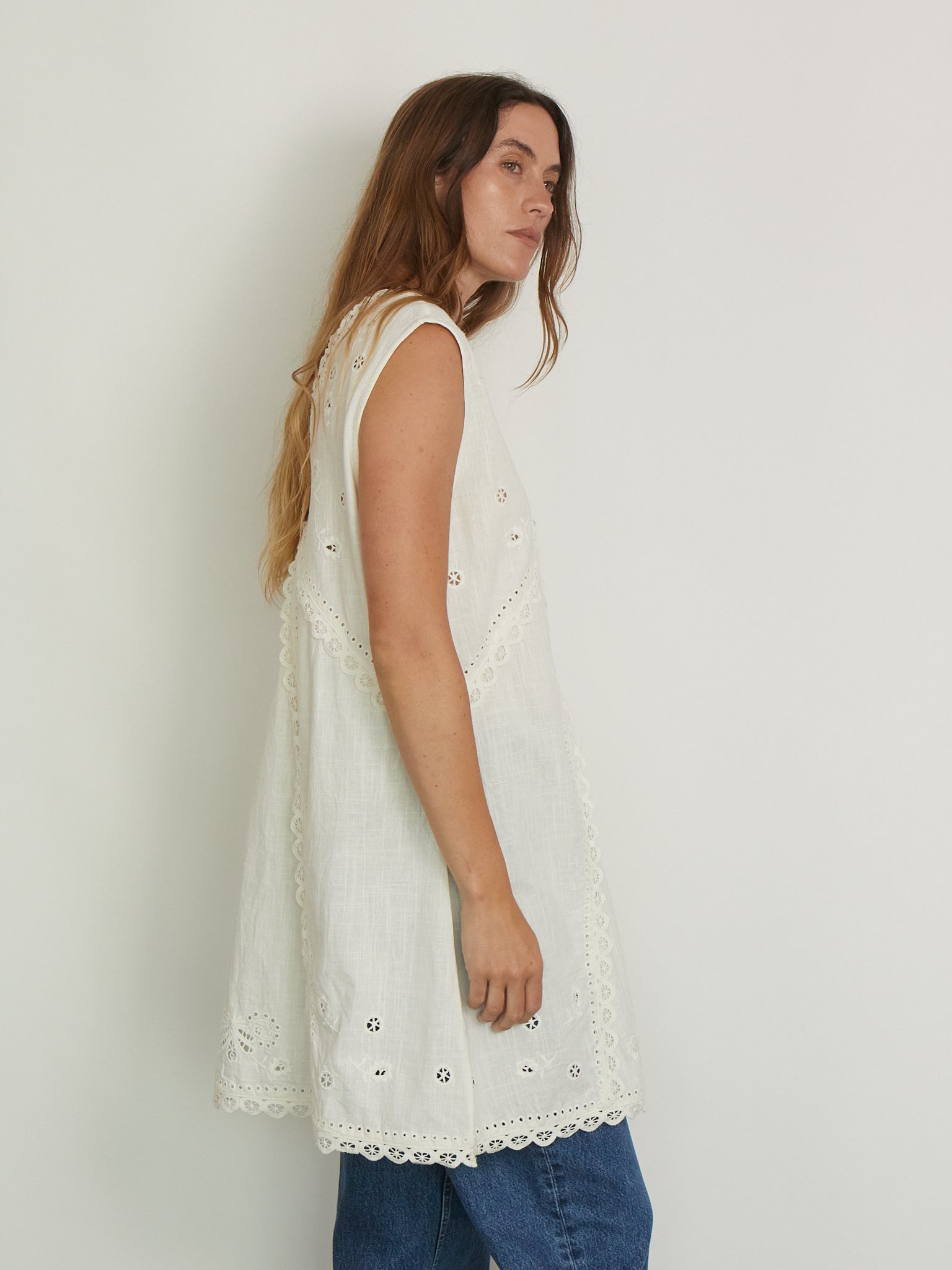 SKALL Talia Dress in Antique White, curated by Shop Sommer in San Francisco.