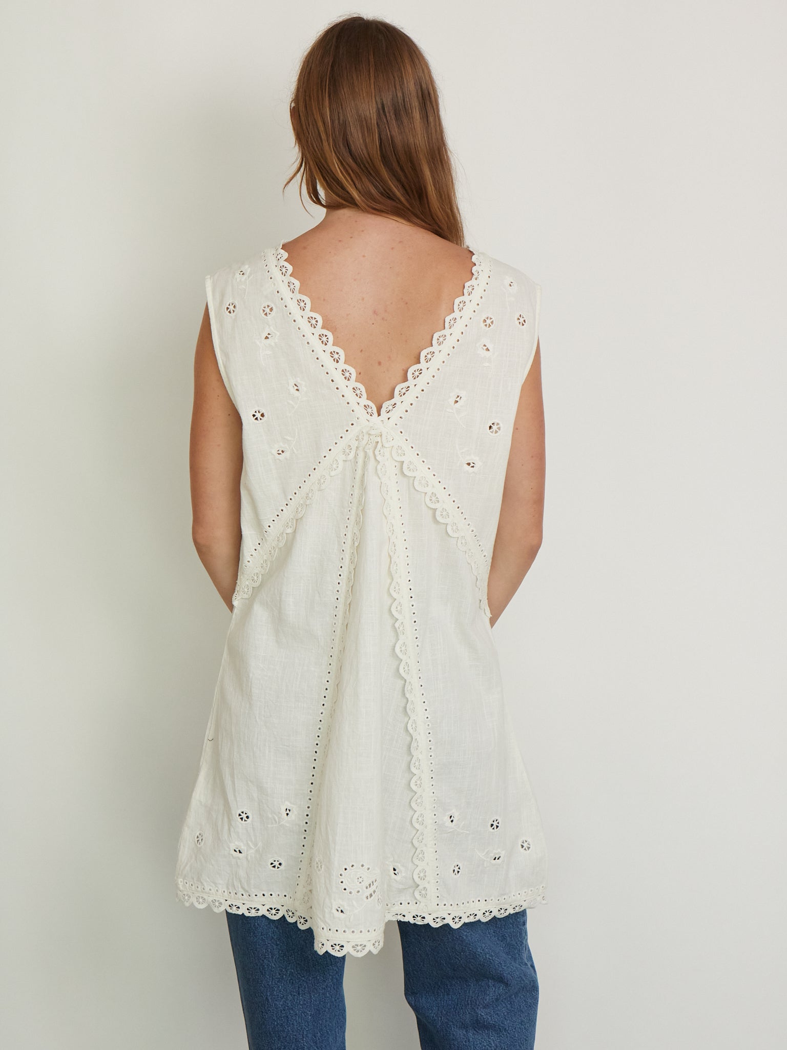 SKALL Talia Dress in Antique White, curated by Shop Sommer in San Francisco.