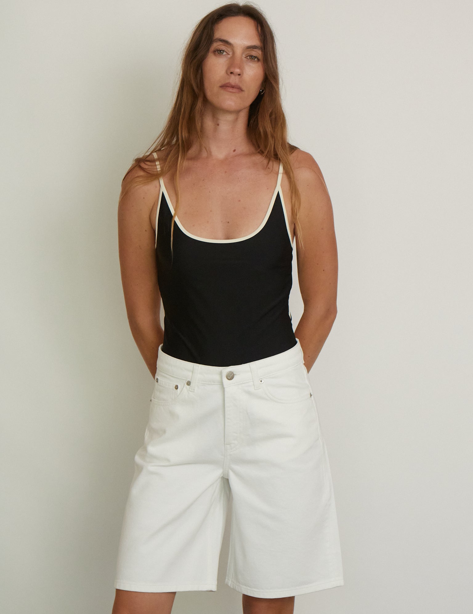SKALL Wilson Shorts in Optic White, curated by Shop Sommer in San Francisco. 