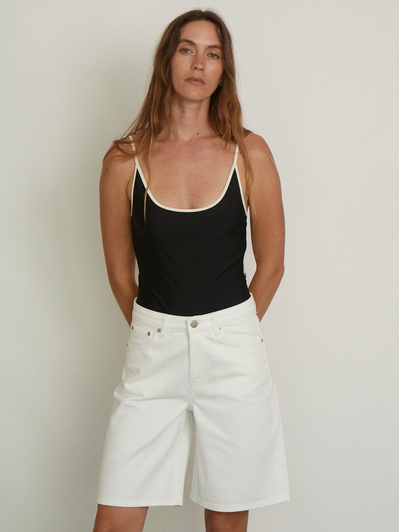SKALL Wilson Shorts in Optic White, curated by Shop Sommer in San Francisco. 