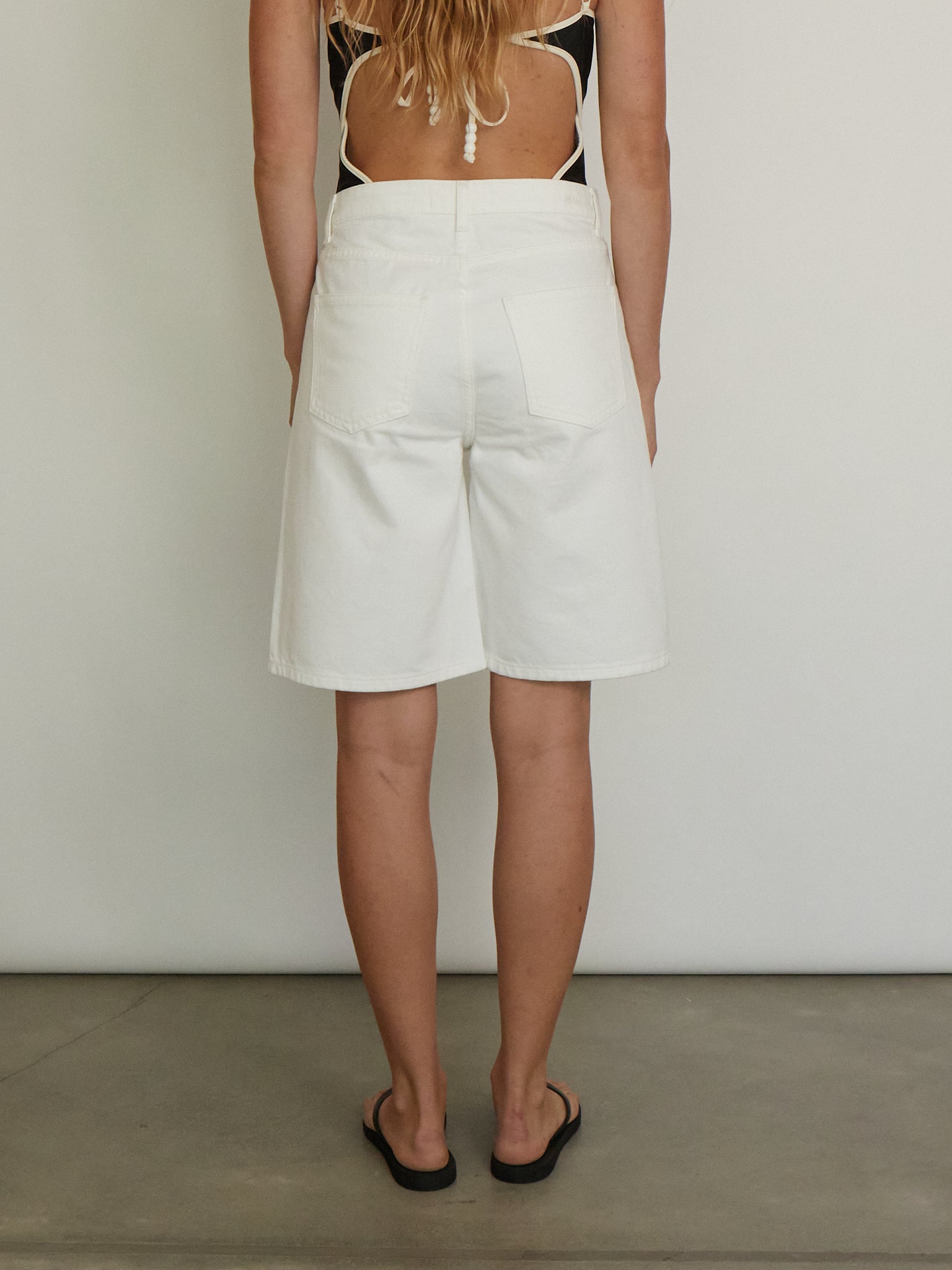 SKALL Wilson Shorts in Optic White, curated by Shop Sommer in San Francisco. 