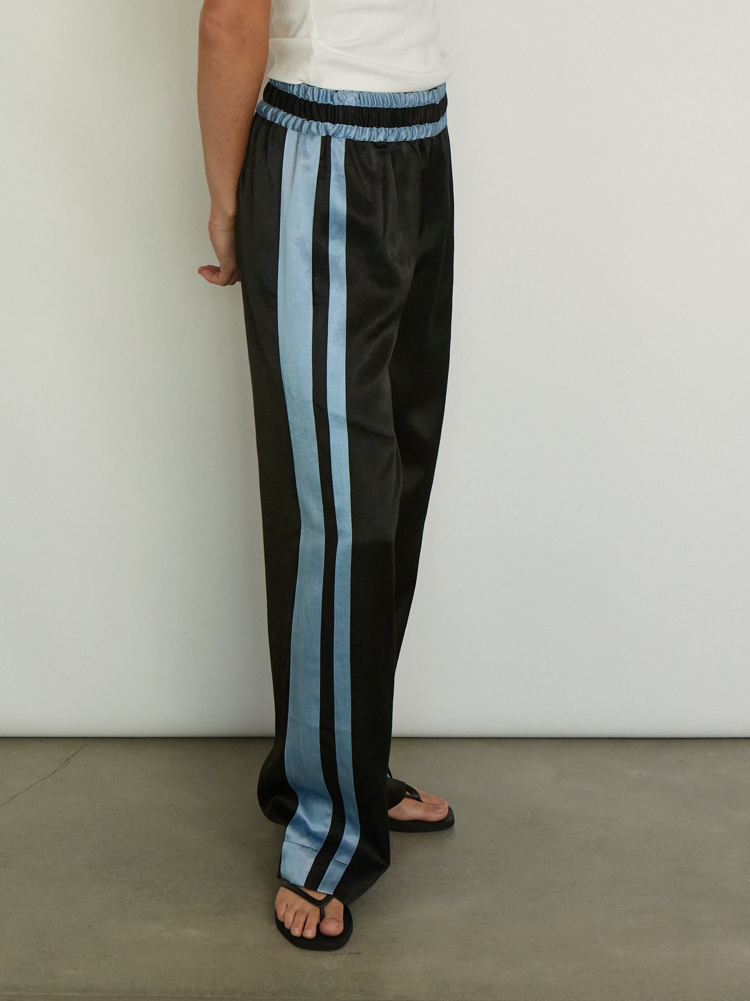 Tigra Tigra Striped Boxing Pant with Powder Blue Stripe, curated by Shop Sommer in San Francisco.