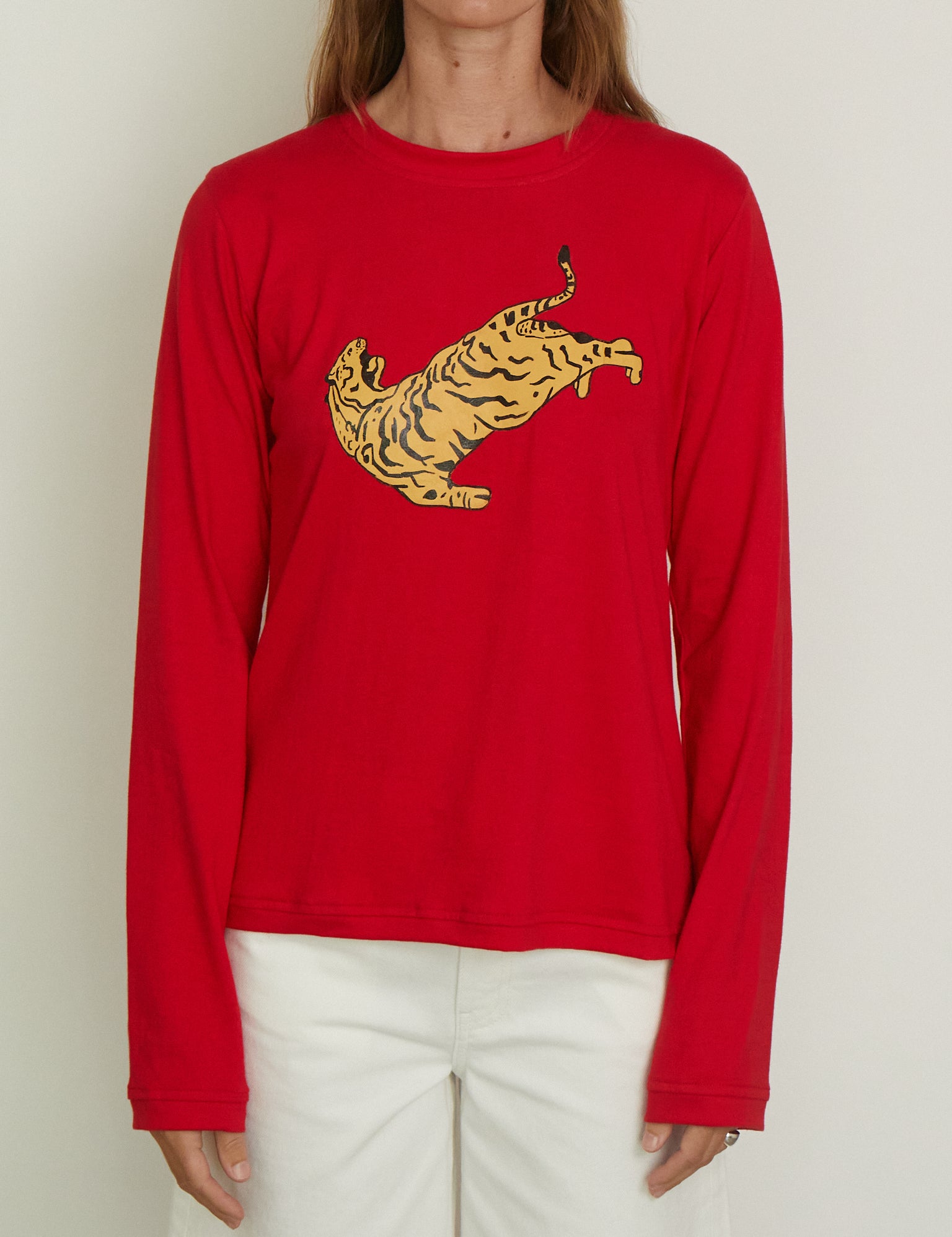 Tigra Tigra Hand Painted Tiger Tee, curated by Shop Sommer in San Francisco.