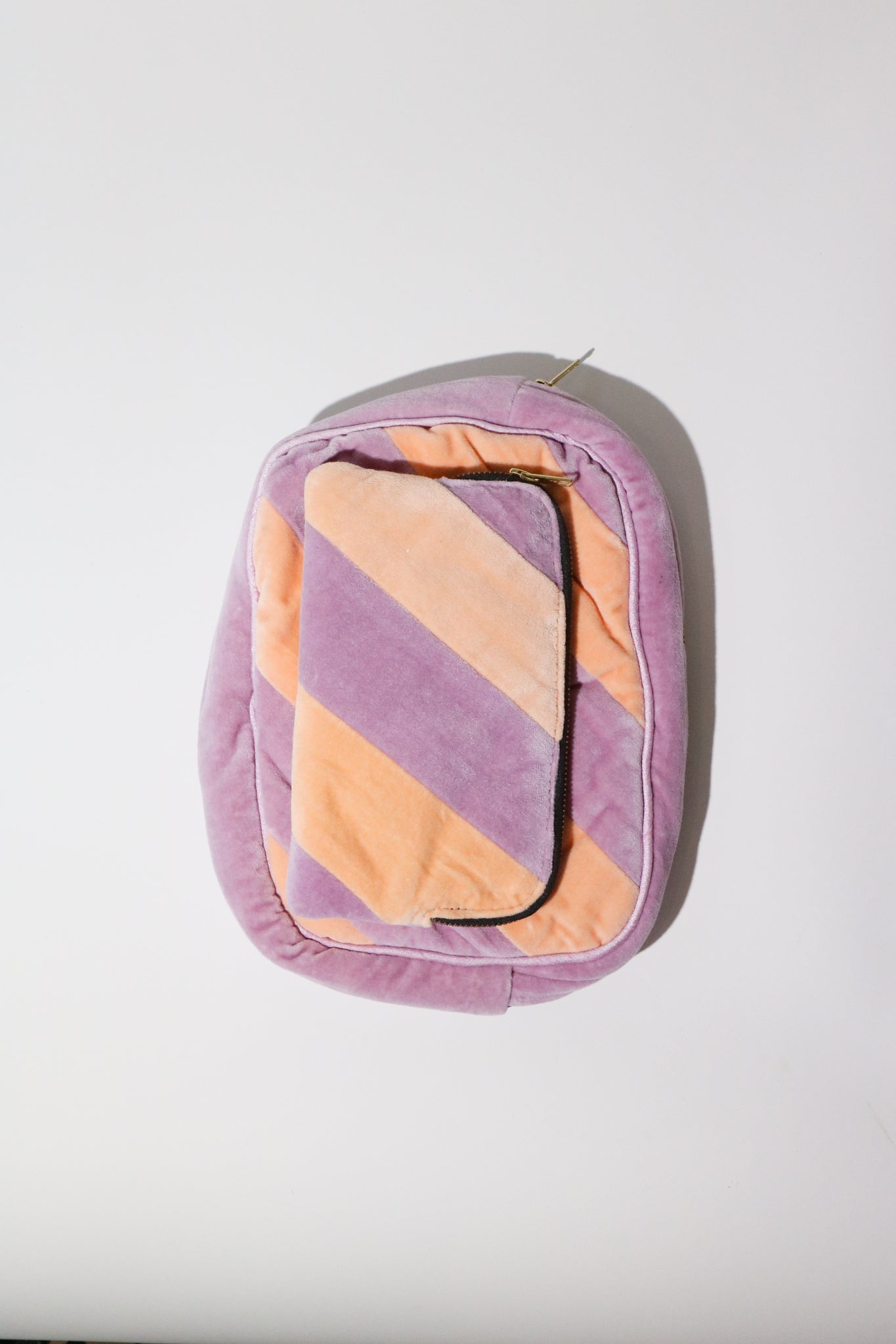 Shop Sommer Ellies & Ivy Velvet Striped Catchall Pouch