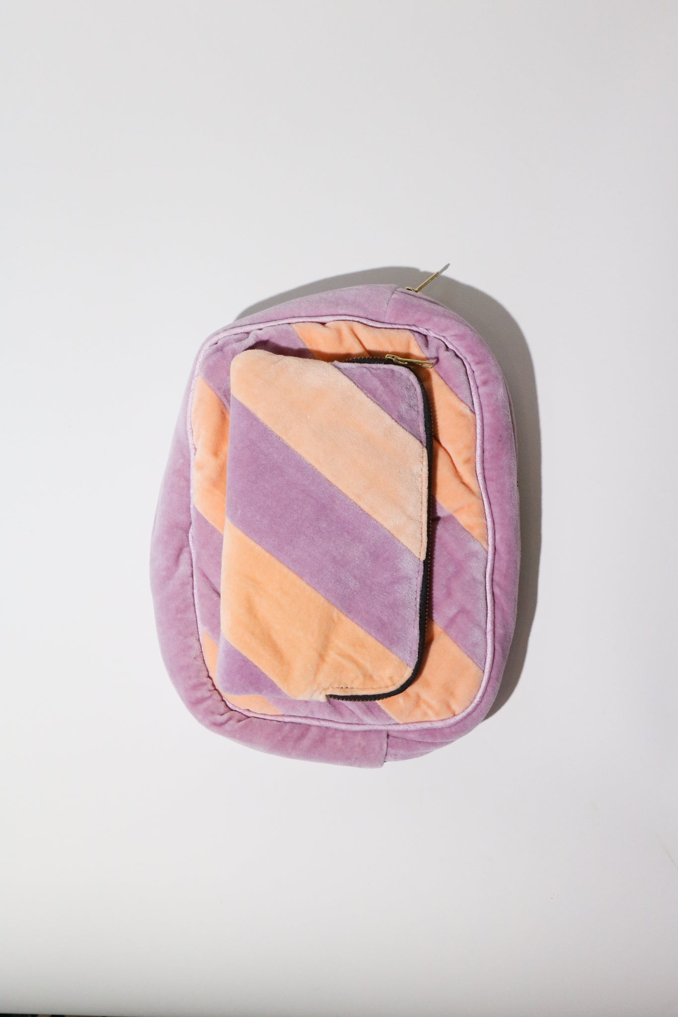 Shop Sommer Ellies & Ivy Velvet Striped Toiletry Case