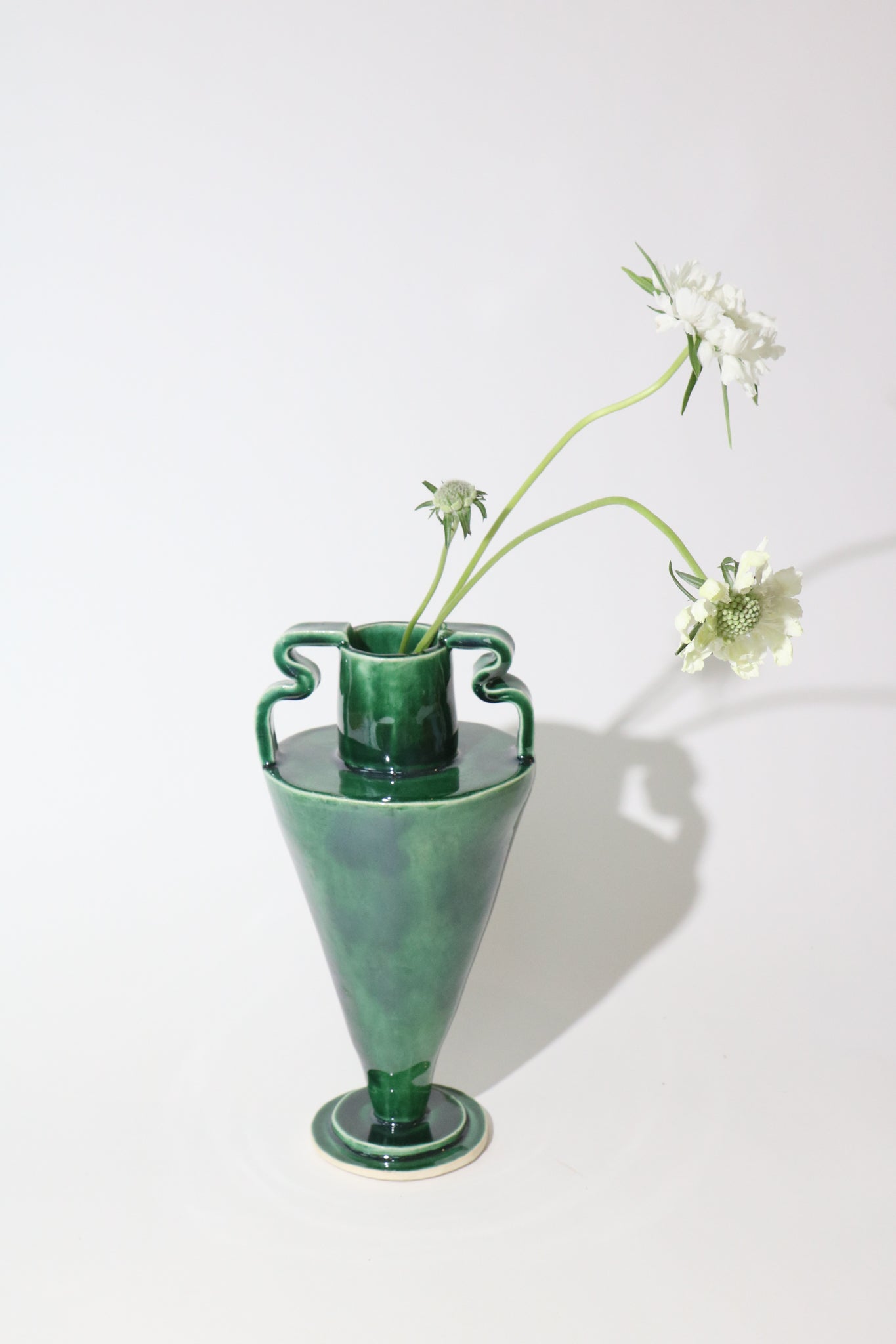 Shop Sommer Morgan Peck Glassy Green Cone Stretch Vase