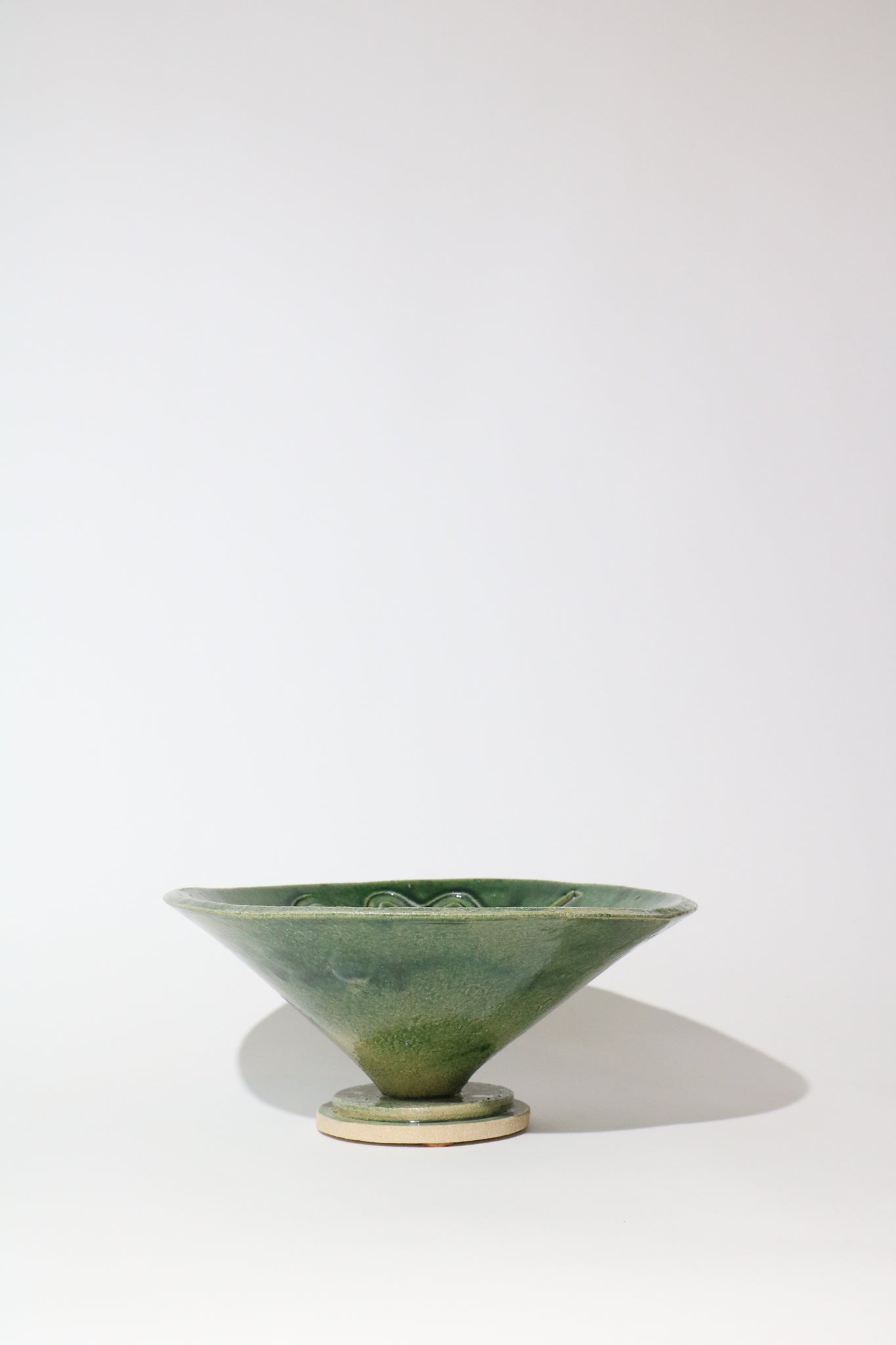 Shop Sommer Morgan Peck Glassy Green Cone Bowl